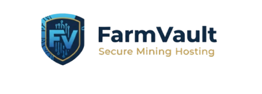 FarmVault Logo – Professional Crypto Mining Hosting Platform with Secure Real Farms-1
